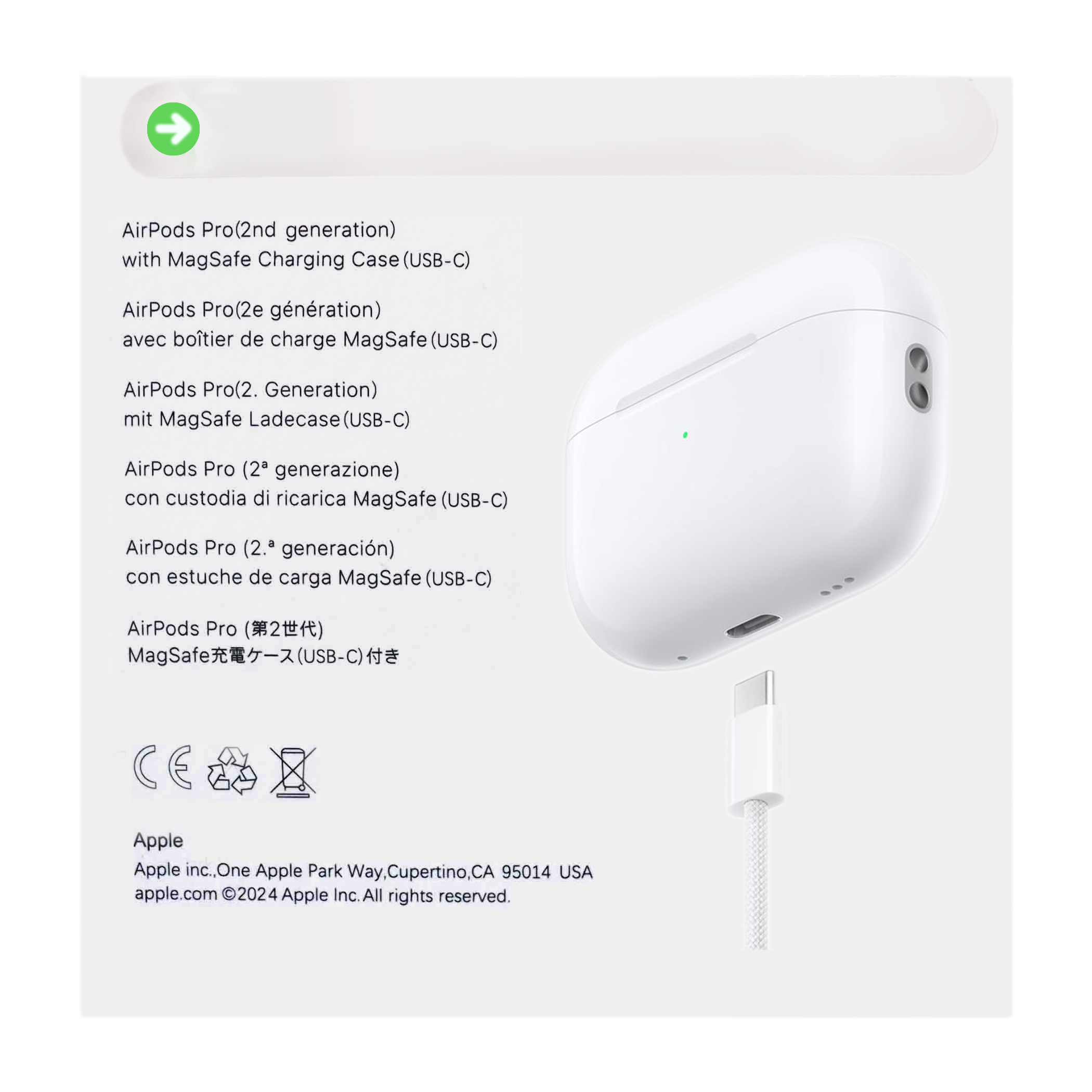 ایرپاد AirPods Pro2 چینی درجه یک